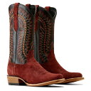 【送料無料】 アリアト メンズ ブーツ・レインブーツ シューズ Futurity Time Western Boots Mahogany Rougho