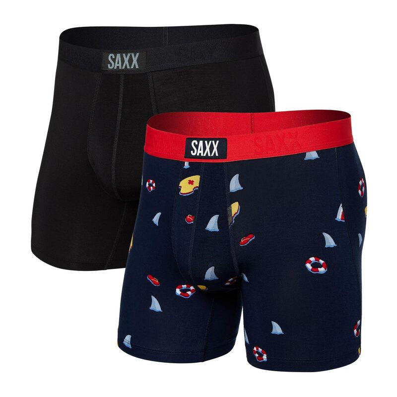 楽天ReVida 楽天市場店【送料無料】 サックスアンダーウェアー メンズ ボクサーパンツ アンダーウェア Vibe Boxer Brief 2-Pack Dangerous Water