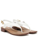 yz tRTg fB[X q[ V[Y Iris Ankle Strap Thong Sandals White Croc Prin