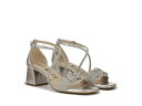 【送料無料】 ライフストライド レディース ヒール シューズ Captivate Strappy Block Heel Dress Sandals Silver