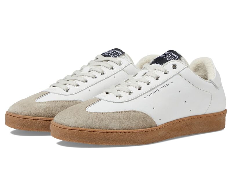 【送料無料】 オールセインツ メンズ スニーカー シューズ Leo Low Top White/Sand