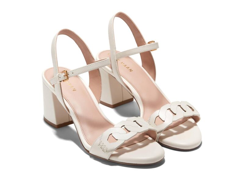 【送料無料】 コールハーン レディース ヒール シューズ Chain Sandals Ivory Leather