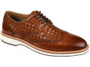 【送料無料】 トーマスアンドバイン メンズ オックスフォード シューズ Radcliff Woven Wing Tip Derby Cognac