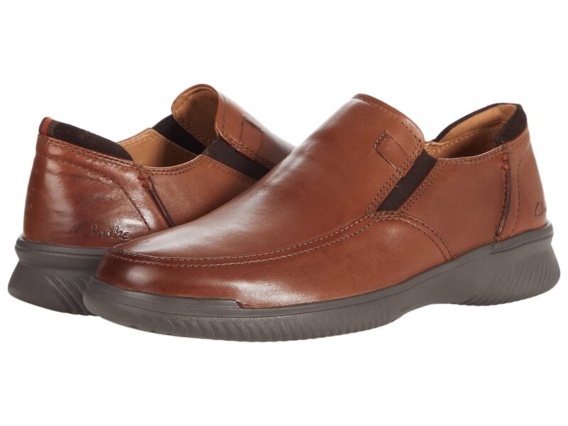 【送料無料】 クラークス メンズ スリッポン・ローファー シューズ Donaway Step Dark Tan Leathe