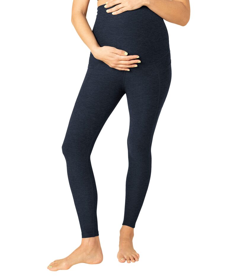  ビヨンドヨガ レディース カジュアルパンツ ボトムス Maternity Spacedye Out of Pocket High-Waisted Midi Leggings Nocturnal Navy