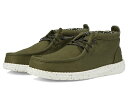 【送料無料】 ヘイデュード メンズ スニーカー シューズ Wally Mid Canvas Olive