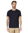 【送料無料】 フレッドペリー メンズ シャツ トップス Twin Tipped T-Shirt Navy/Snow White