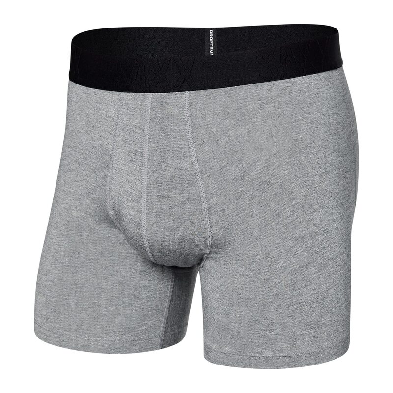 【送料無料】 サックスアンダーウェアー メンズ ボクサーパンツ アンダーウェア Droptemp Cooling Cotton Boxer Brief Fly Dark Grey Heath