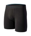 【送料無料】 スタンス メンズ ボクサーパンツ アンダーウェア Staple St 6" Black