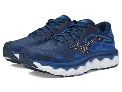 【送料無料】 ミズノ メンズ スニーカー シューズ Wave Horizon 7 Dress Blue/Silv 【送料無料】 ミズノ メンズ スニーカー シューズ Wave Horizon 7 Dress Blue/Silv