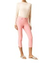 【送料無料】 ヒュー レディース デニムパンツ ボトムス Ankle Slit Essential Denim Capri Leggings Blush