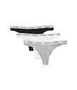 【送料無料】 カルバン クライン アンダーウェア レディース パンツ アンダーウェア Modern Logo Thong 3-Pack Black/White/...