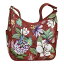 【送料無料】 アヌシュカ レディース ハンドバッグ バッグ Classic Hobo With Side Pockets - 382 Crimson Garden