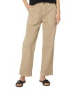 【送料無料】 エージージーンズ レディース デニムパンツ ボトムス Analeigh High-Rise Straight Crop in Sulfur Desert Taupe Sulfur ..