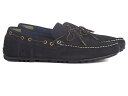 【送料無料】 バブアー メンズ デッキシューズ シューズ Barbour Jenson Navy Suede