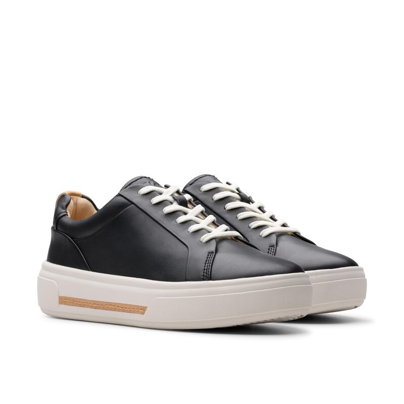 【送料無料】 クラークス レディース スニーカー シューズ Hollyhock Walk Black Leather