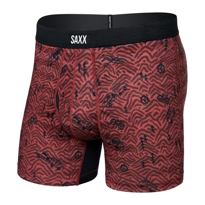 【送料無料】 サックスアンダーウェアー メンズ ボクサーパンツ アンダーウェア Droptemp Cooling Mesh Boxer Brief Fly Head For The Hi