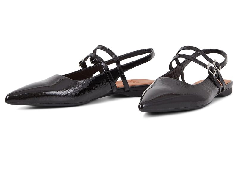  ヴァガボンド レディース サンダル シューズ Hermine Patent Leather Maryjane Flat Black