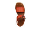 【送料無料】 ゾディアック レディース ヒール シューズ Glory Ankle Strap Wedge Sandal Rust Orange 2