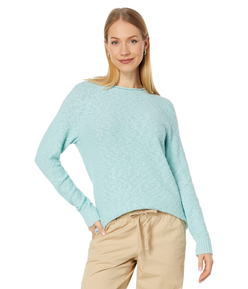  エルエルビーン レディース ニット・セーター アウター Midweight Cotton Slub Rollneck Pullover Pale Turquoise