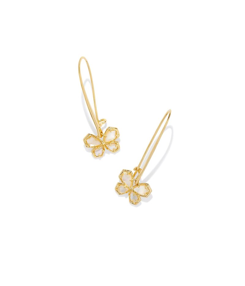 【送料無料】 ケンドラスコット レディース ピアス・イヤリング アクセサリー Mae Butterfly Wire Drop Earrings Gold Golden Aba