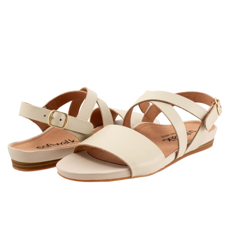 ソフトウォーク レディース シューズ サンダル SoftWalk Cali Ivory アイボリー