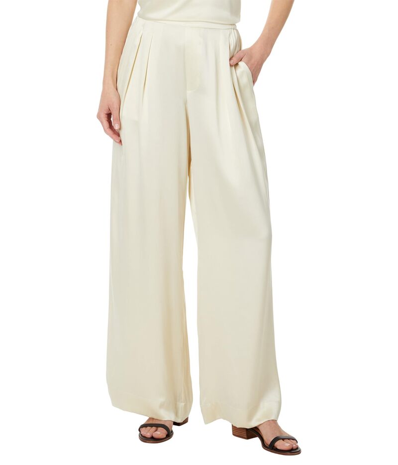 楽天ReVida 楽天市場店【送料無料】 ファレティ レディース カジュアルパンツ ボトムス Sandwashed Silk Gemma Pants Pearled Ivory