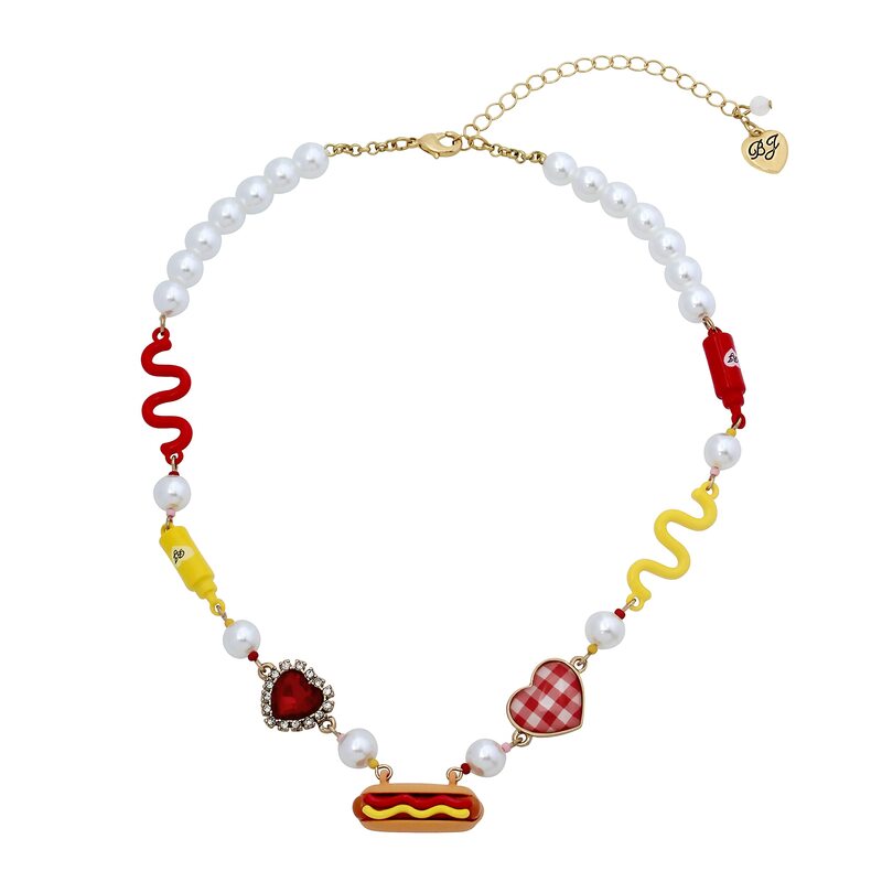 【送料無料】 ベッツィジョンソン レディース ネックレス・チョーカー・ペンダントトップ アクセサリー Hotdog Collar Necklace Multi