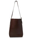 yz ChEF fB[X nhobO obO The Essential Bucket Tote in Leather Chocolate Raisi