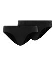 【送料無料】 ファルケ レディース パンツ アンダーウェア Daily Comfort Slip Panties 2-Pieces Black (Black 30