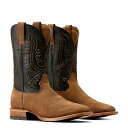 【送料無料】 アリアト メンズ ブーツ・レインブーツ シューズ Circuit Paxton Western Boots Ranch Brown Sue