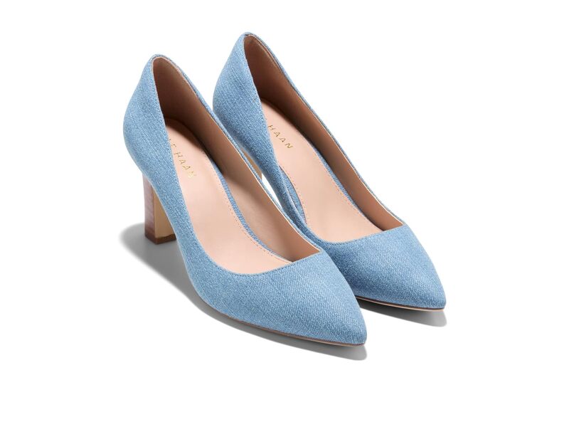 【送料無料】 コールハーン レディース ヒール シューズ Mylah Heel Pump 75 mm Light Denim