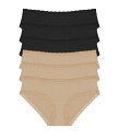 【送料無料】 ナトリ レディース パンツ アンダーウェア Bliss Girl Brief 6-Pack Black/Black/Bla
