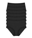 【送料無料】 ナトリ レディース パンツ アンダーウェア Bliss Full Brief 6 Pack Black