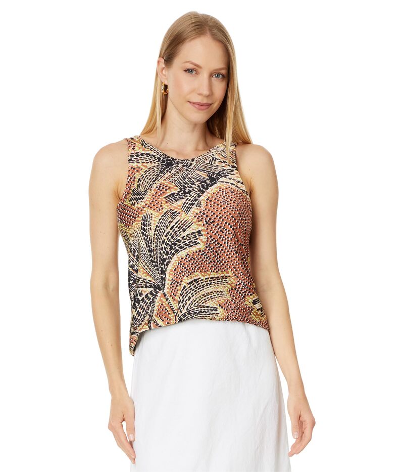 【送料無料】 ニックプラスゾーイ レディース タンクトップ トップス Dotty Palms Tank Neutral Multi