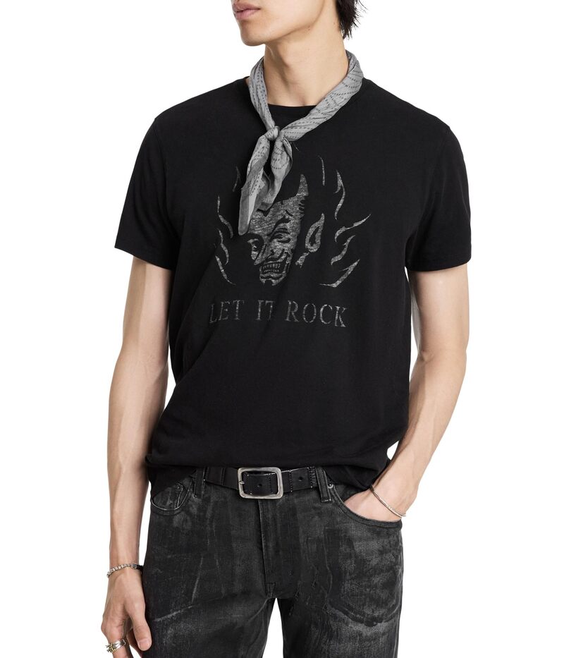 ̵ Х٥ȥ  T ȥåץ Let it Rock Tee KG6619F24 Black