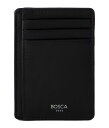 【送料無料】 ボスカ メンズ 財布 アクセサリー Nappa Vitello - Seven-Pocket ID RFID Card Case Black