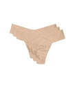 【送料無料】 ハンキーパンキー レディース パンツ アンダーウェア Breathe Natural Thong 3-Pack Taupe/Taupe/Tau