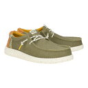 【送料無料】 ヘイデュード メンズ スリッポン・ローファー シューズ Wally Break Hey Day Green
