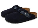 【送料無料】 ビルケンシュトック メンズ サンダル シューズ Boston - Suede/Oiled Leather Midnight