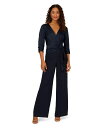 【送料無料】 アドリアナ パペル レディース ジャンプスーツ トップス Satin Crepe Jumpsuit Dark Navy