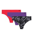 【送料無料】 アンダーアーマー レディース パンツ アンダーウェア Seamless Thong - 3 PK Printed Lavish