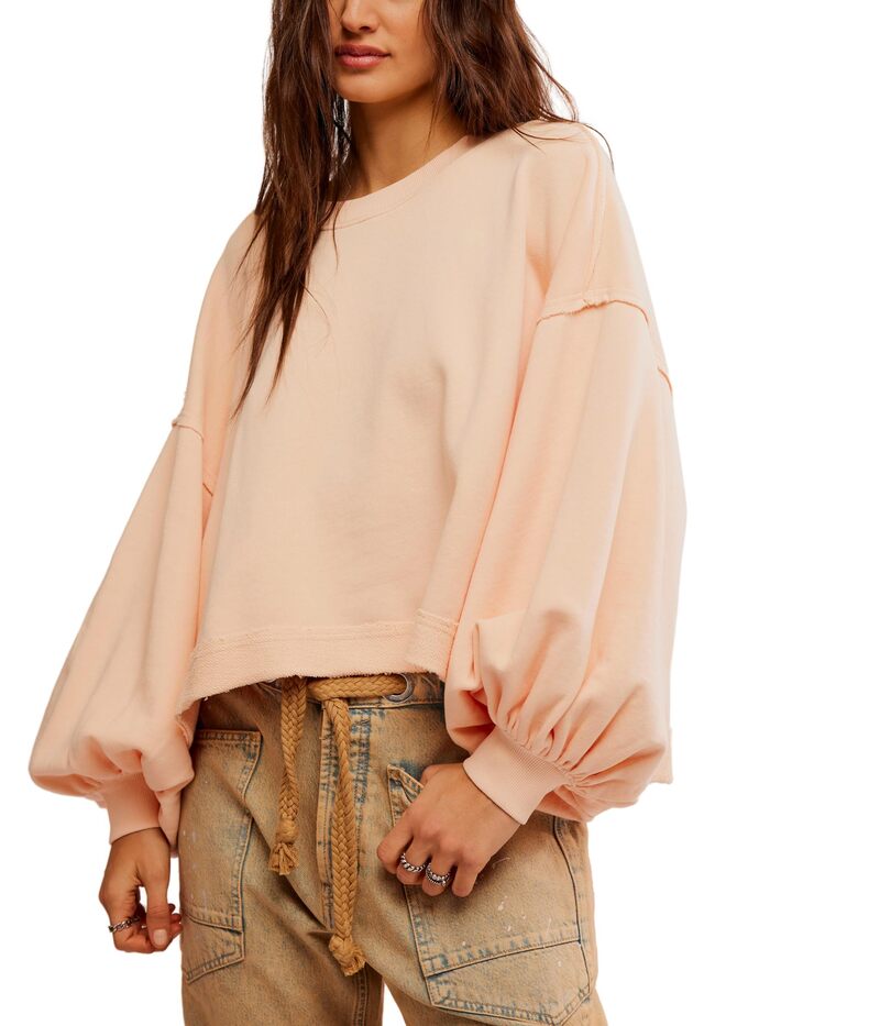 【送料無料】 フリーピープル レディース ニット・セーター アウター Trish Sweatshirt Summer Peach