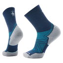 【送料無料】 スマートウール メンズ 靴下 アンダーウェア Run Targeted Cushion Mid Crew Socks Deep Navy