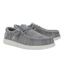 【送料無料】 ヘイデュード メンズ スリッポン・ローファー シューズ Wally Stretch Sox Grey