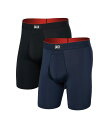 【送料無料】 サックスアンダーウェアー メンズ ボクサーパンツ アンダーウェア Multi-Sport Mesh Long Boxer Brief Fly 2-...