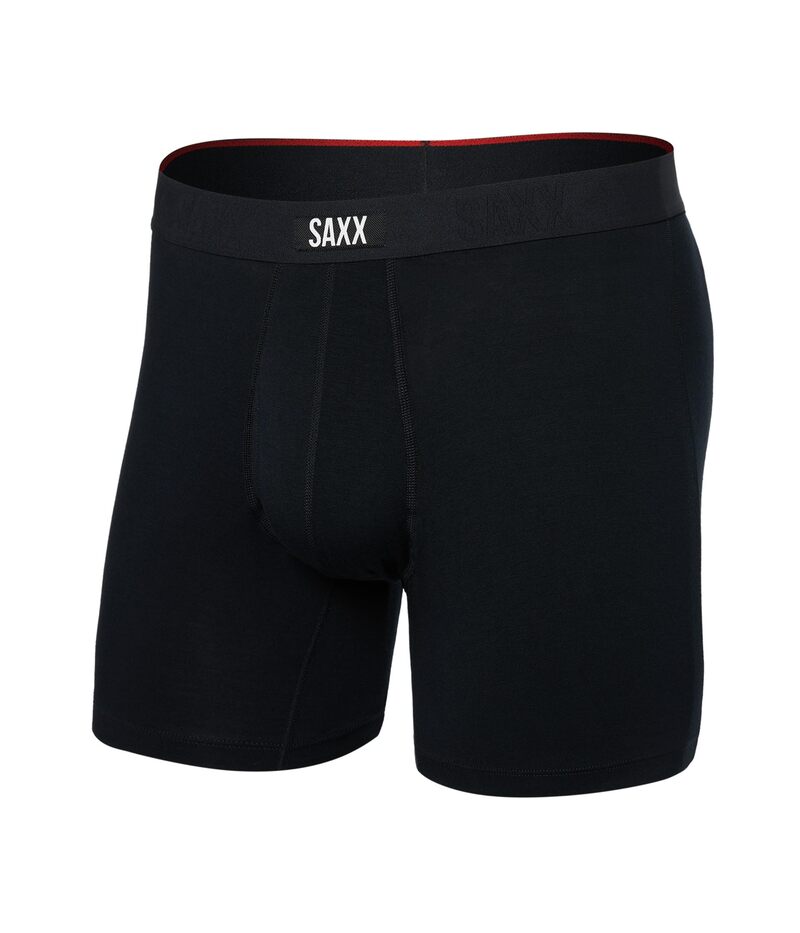 【送料無料】 サックスアンダーウェアー メンズ ボクサーパンツ アンダーウェア Vibe Xtra Super Soft Boxer Brief Fly Black