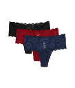 【送料無料】 コサベラ レディース パンツ アンダーウェア Never Say Never Comfie Thongs 3-Pack Sindoor/Red/N...