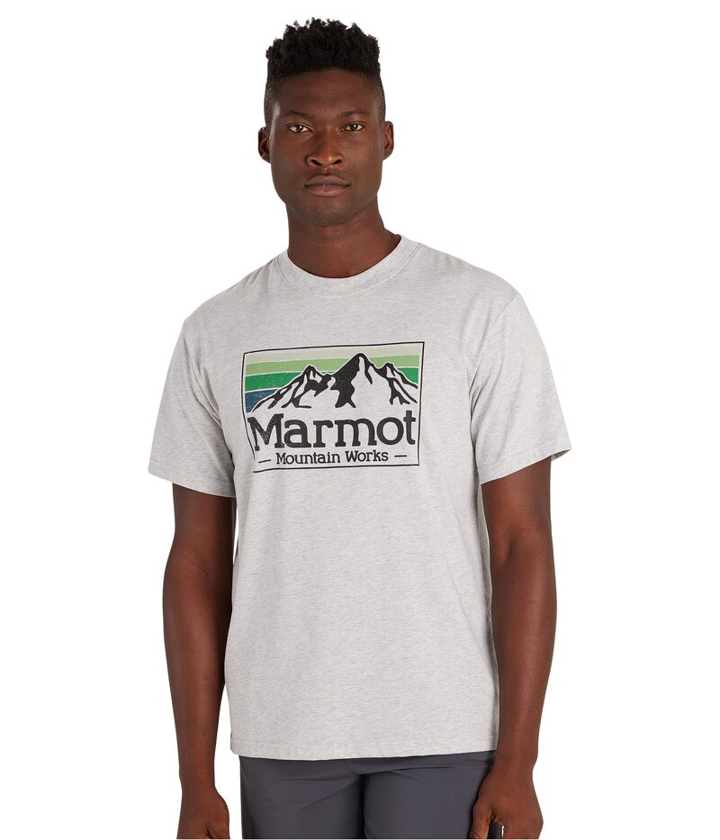 ̵ ޡå   ȥåץ MMW Gradient Tee Short Sleeve Light Grey Hea...
