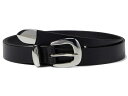 【送料無料】 メイドウェル レディース ベルト アクセサリー Skinny Leather Western Belt True Black